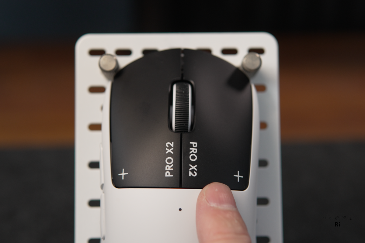 G PRO X2 SUPERSTRIKEの左右クリックボタン