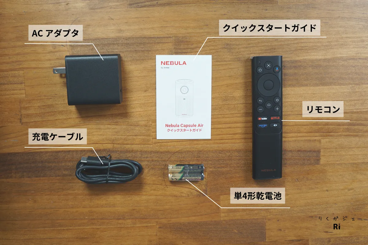 付属品一式写真