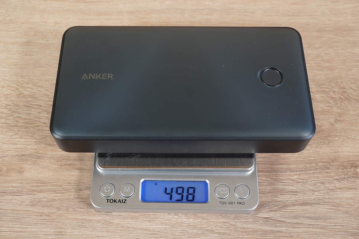 重量は実測で498g