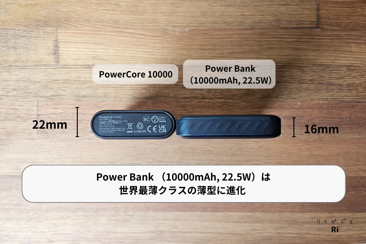 外観薄さ比較写真