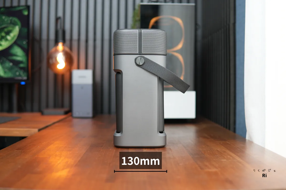 Nebula P1のサイズは、
奥行き約130mm。