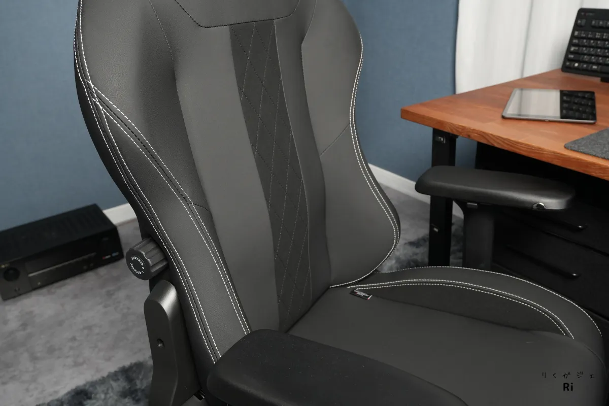 Master Rex のランバーサポートと背もたれ