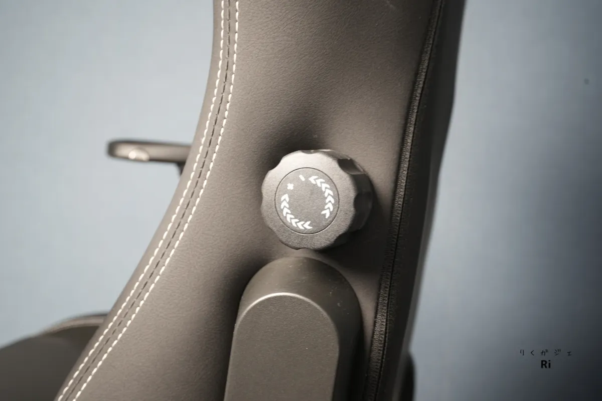 Master Rex のランバー調整ダイヤル