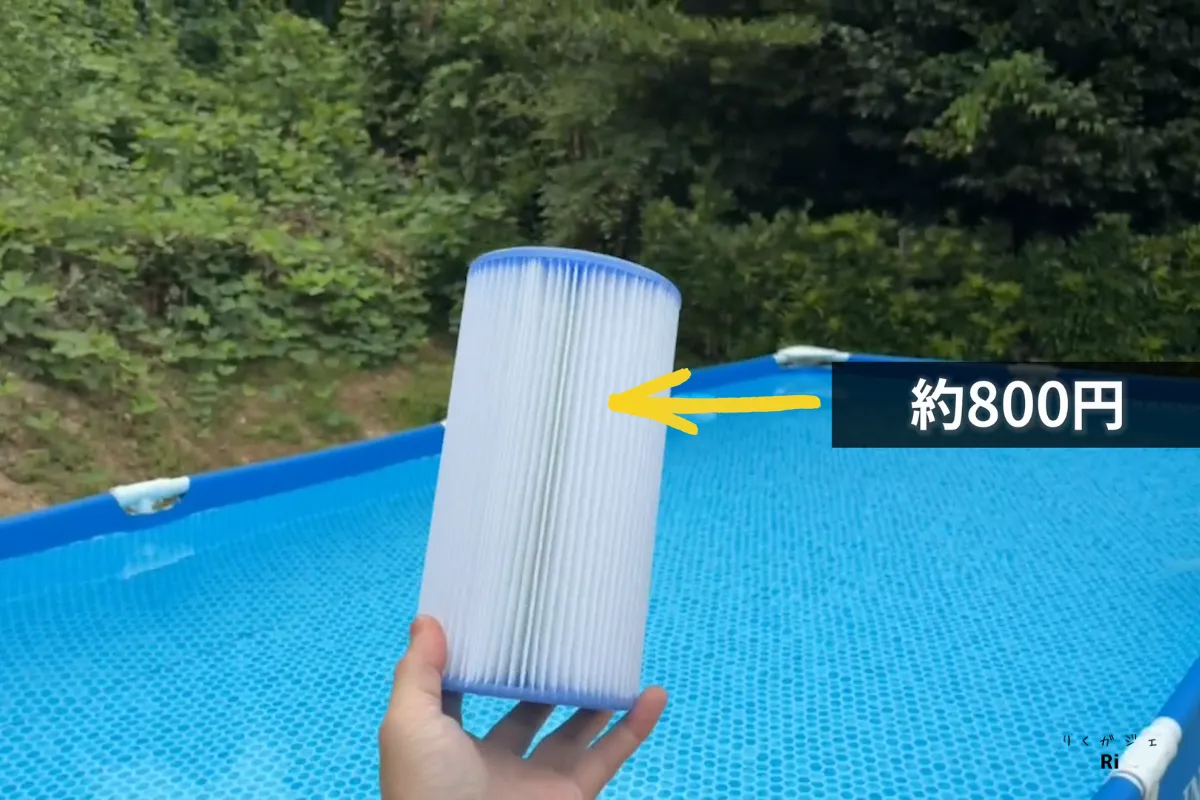 約800円のフィルターカートリッジ