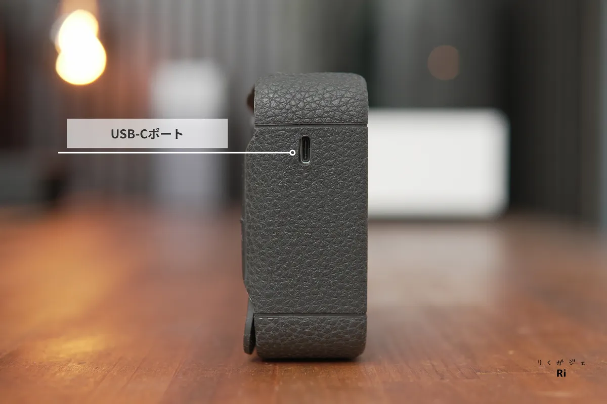 Marshall Willen II側面のUSB-C充電ポート