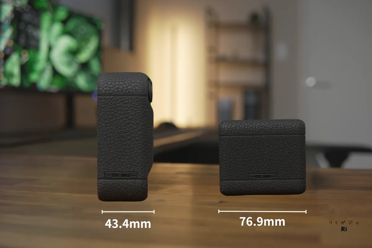 Marshall Willen IIとEmberton IIIの厚み比較（43.4mm・76.9mm）