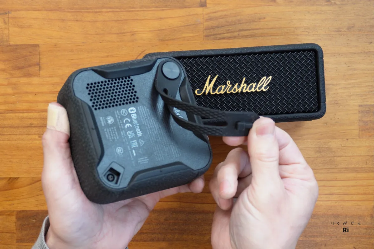 Marshall Willen IIの固定ストラップの使い方（取り付け・持ち運び）