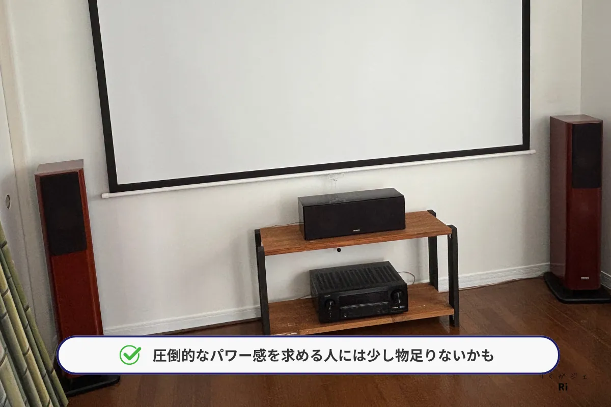 ホームシアター環境でのスピーカー設置例