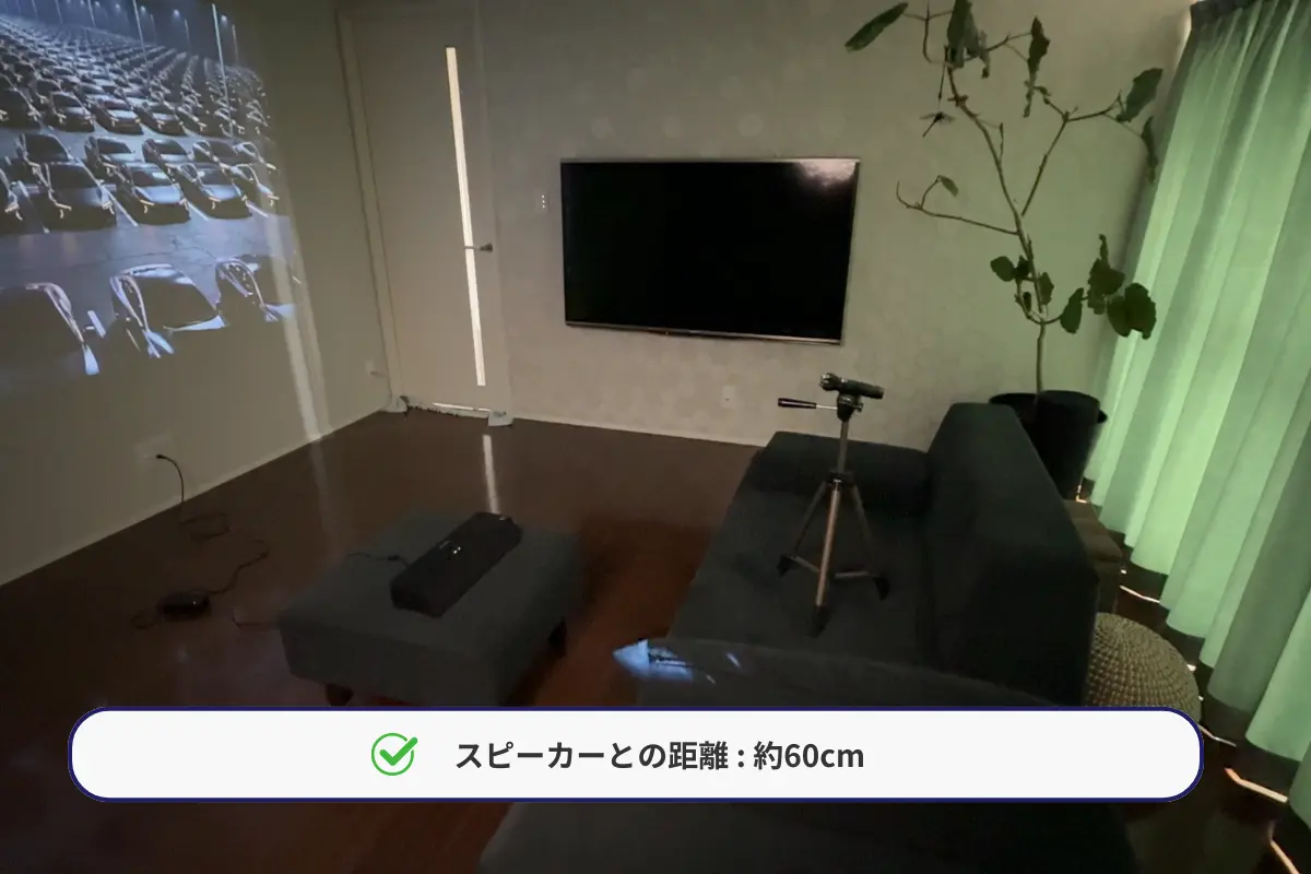 OPSODIS 1との距離(約60cm)