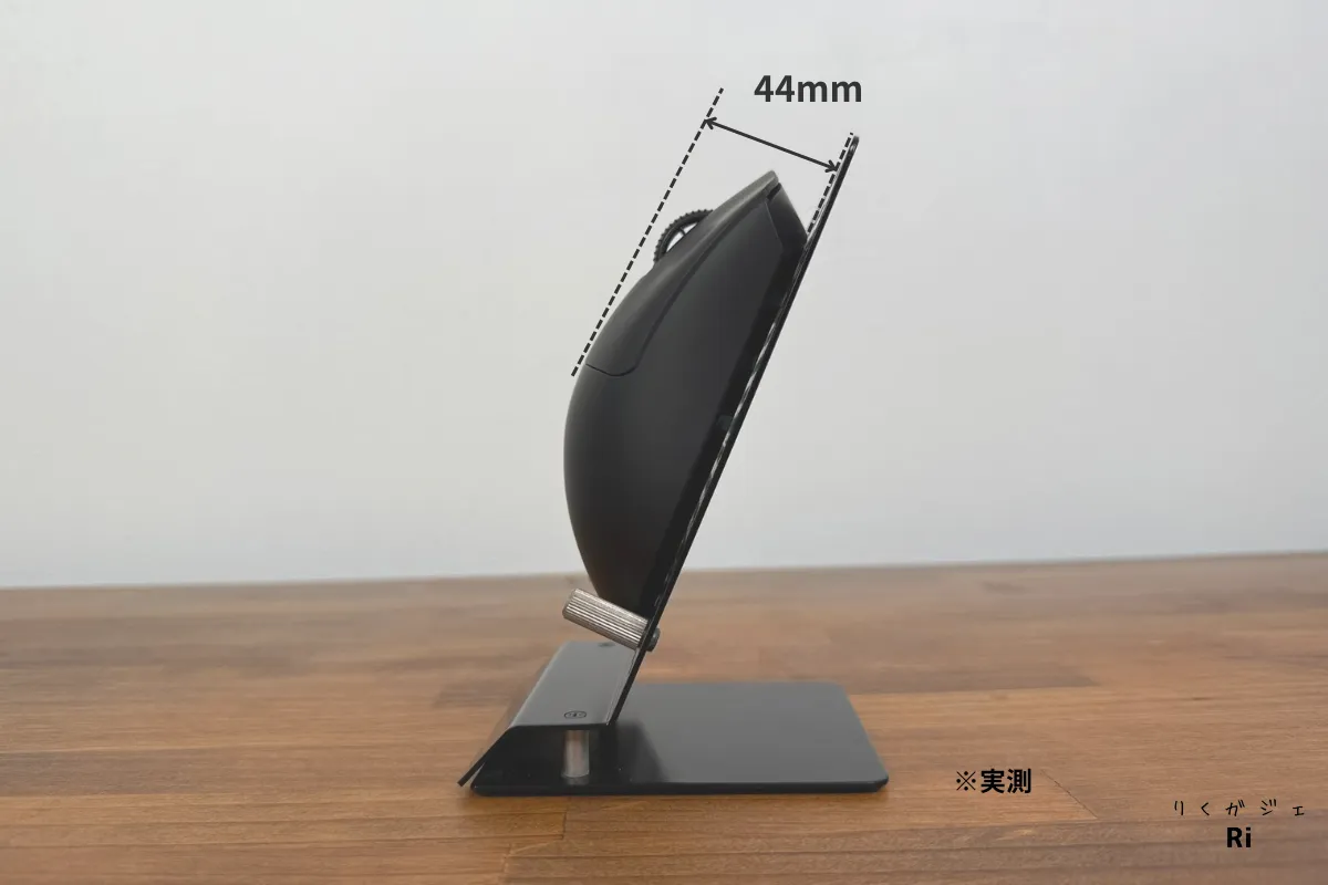 Razer DeathAdder V4 Pro の高さを計測。実測44mm